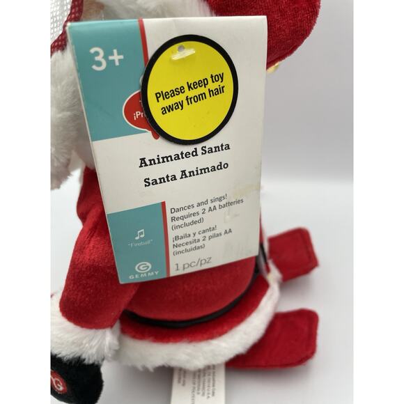 NWT Gemmy Dancing Santa Claus Skiing Animated Plush - Picture 6 of 9